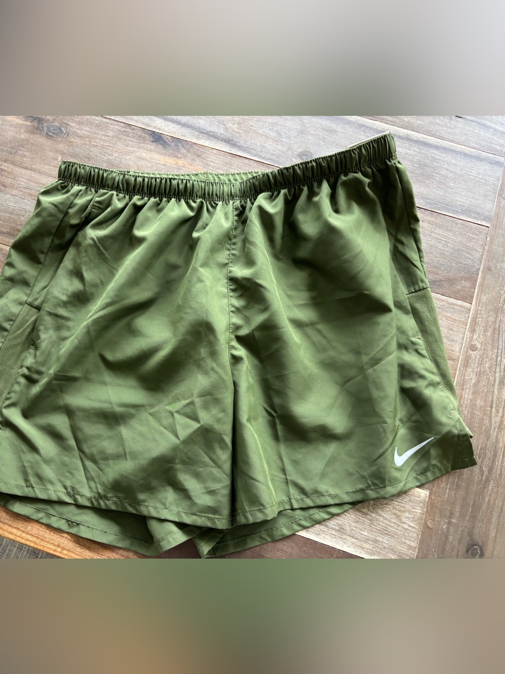 Nike Olive Green Athletic Running Shorts
